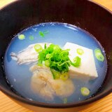 優しい味です☆牡蠣と豆腐のお澄まし風